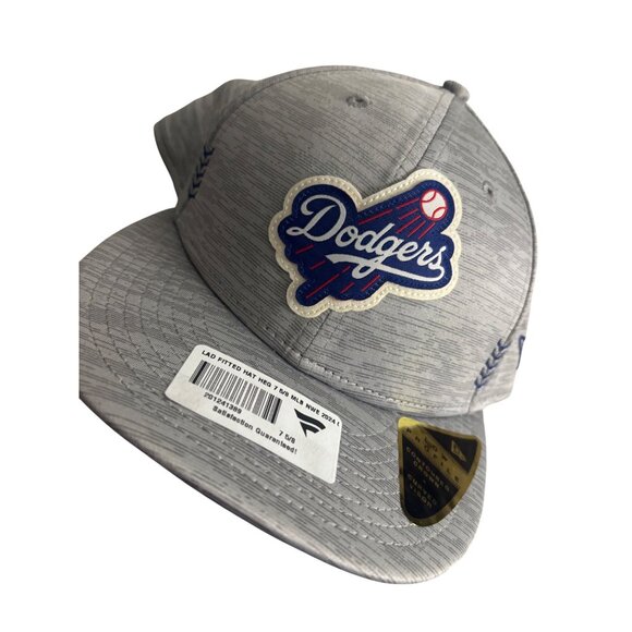 Los Angeles Dodgers Fitted Cap 7 5/8 New Era MLB 2024 Gray - Picture 5 of 9